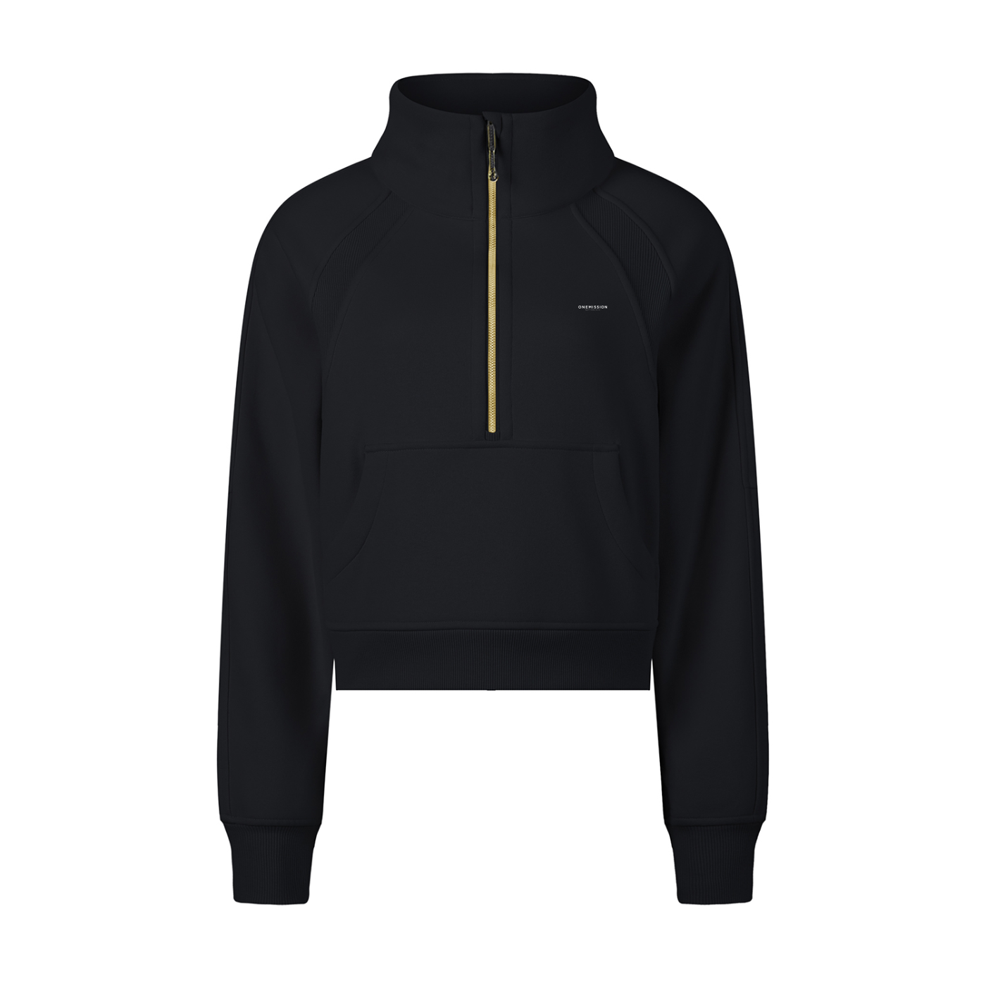 One Mission Cropped Half-Zip Sweatshirt
