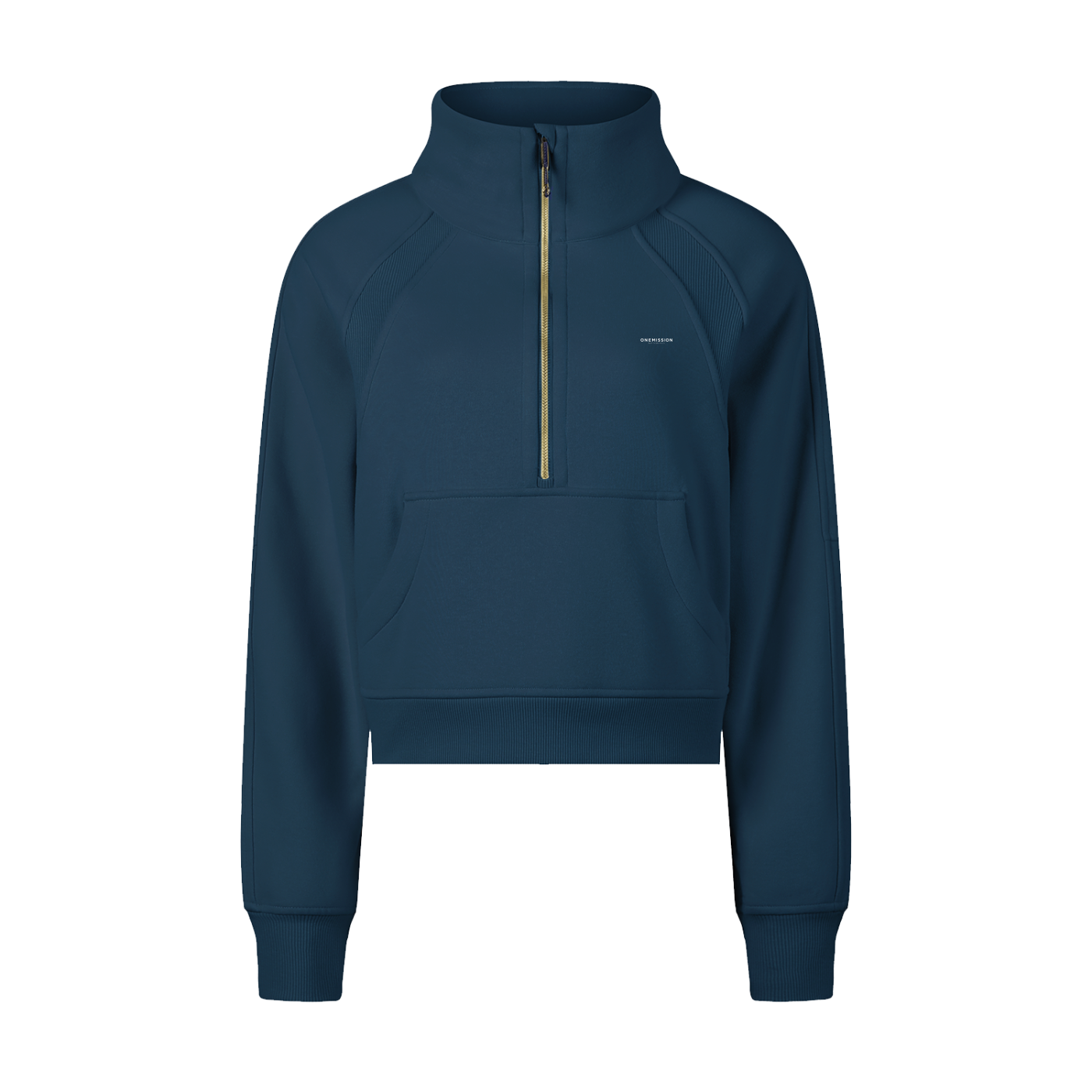 One Mission Cropped Half-Zip Sweatshirt
