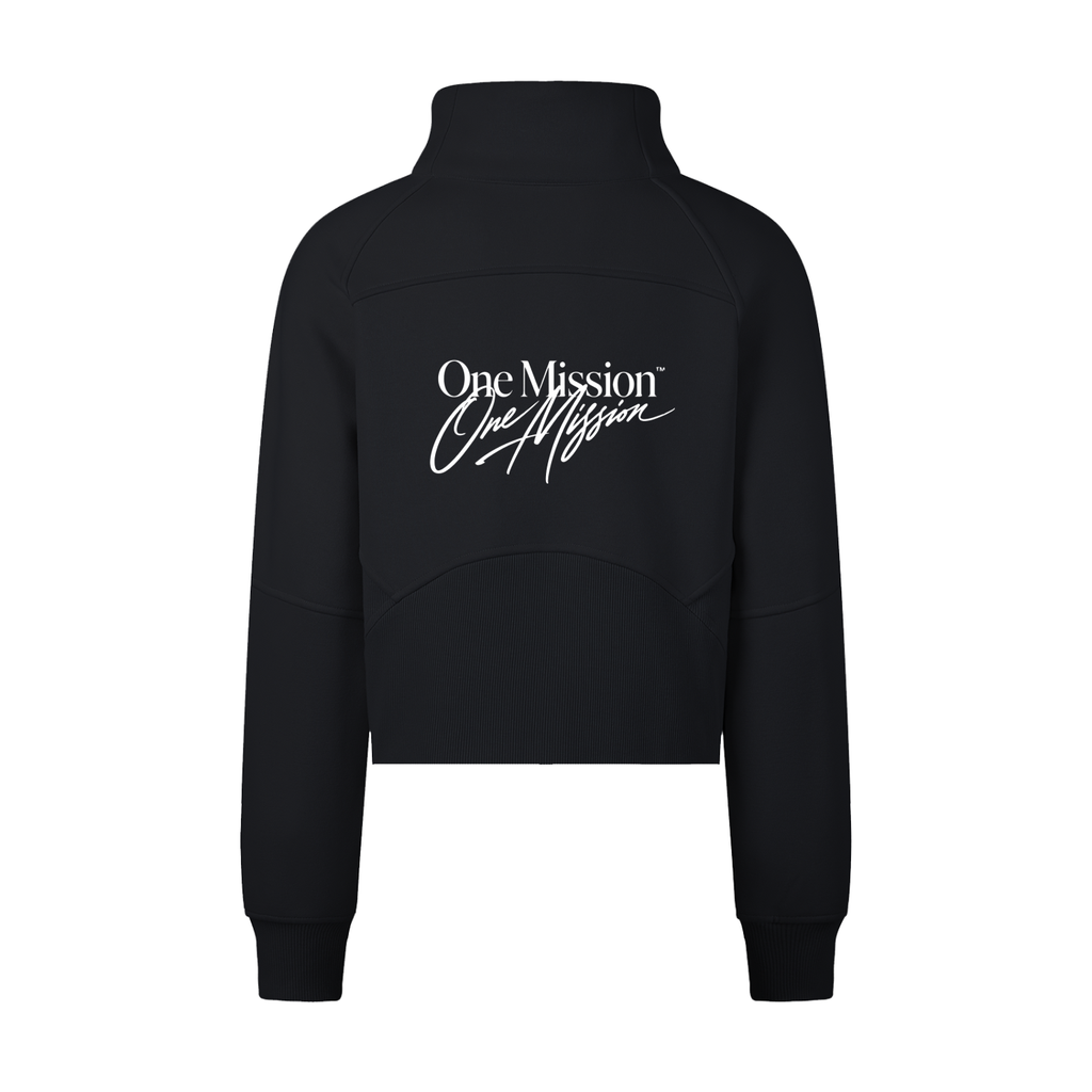 One Mission Cropped Half-Zip Sweatshirt
