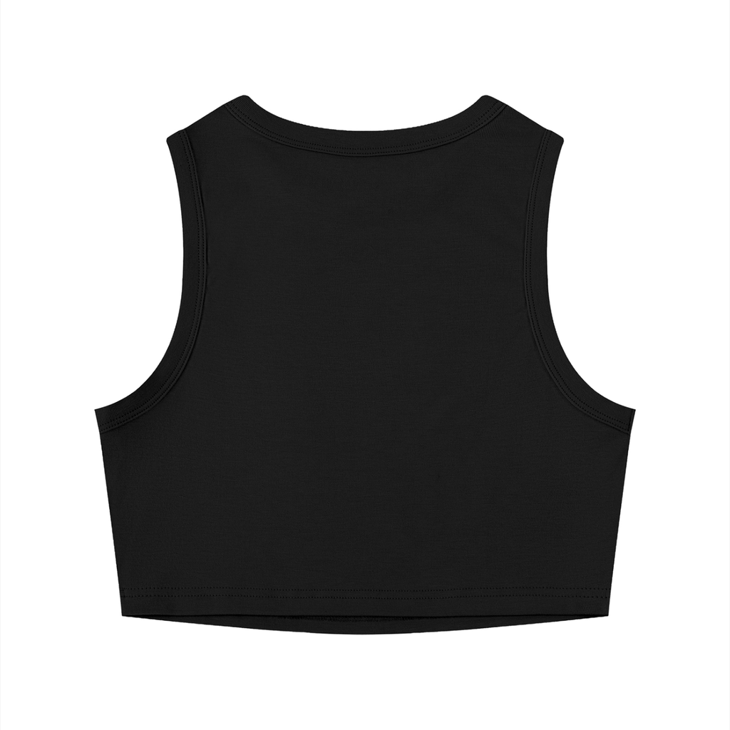 One Mission Women's Tight Crewneck Crop Tank Top