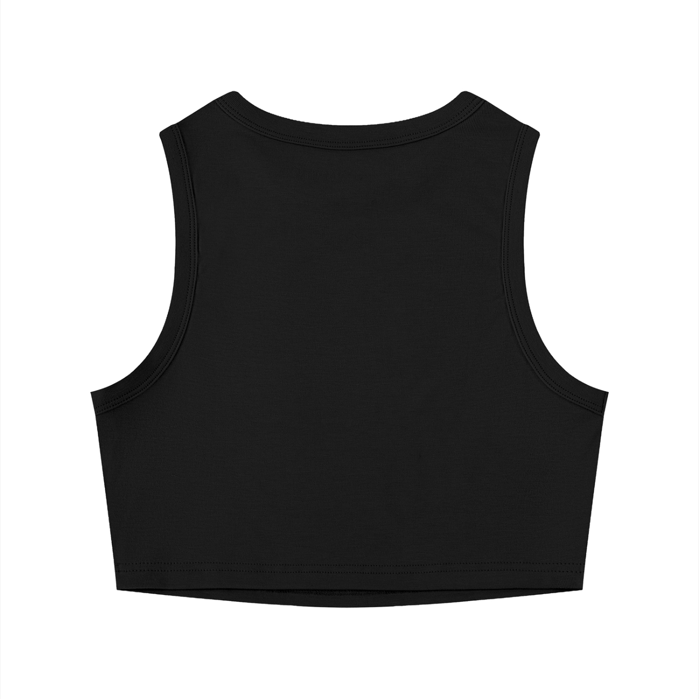 One Mission Women's Tight Crewneck Crop Tank Top