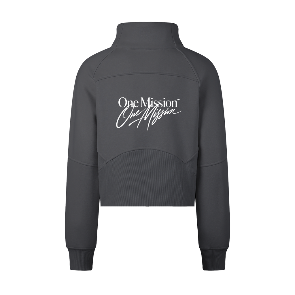 One Mission Cropped Half-Zip Sweatshirt