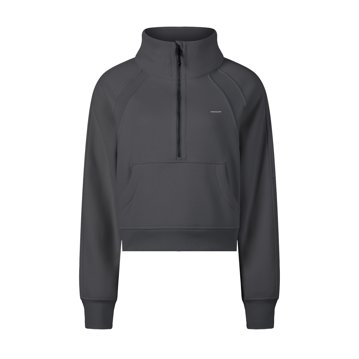 One Mission Cropped Half-Zip Sweatshirt