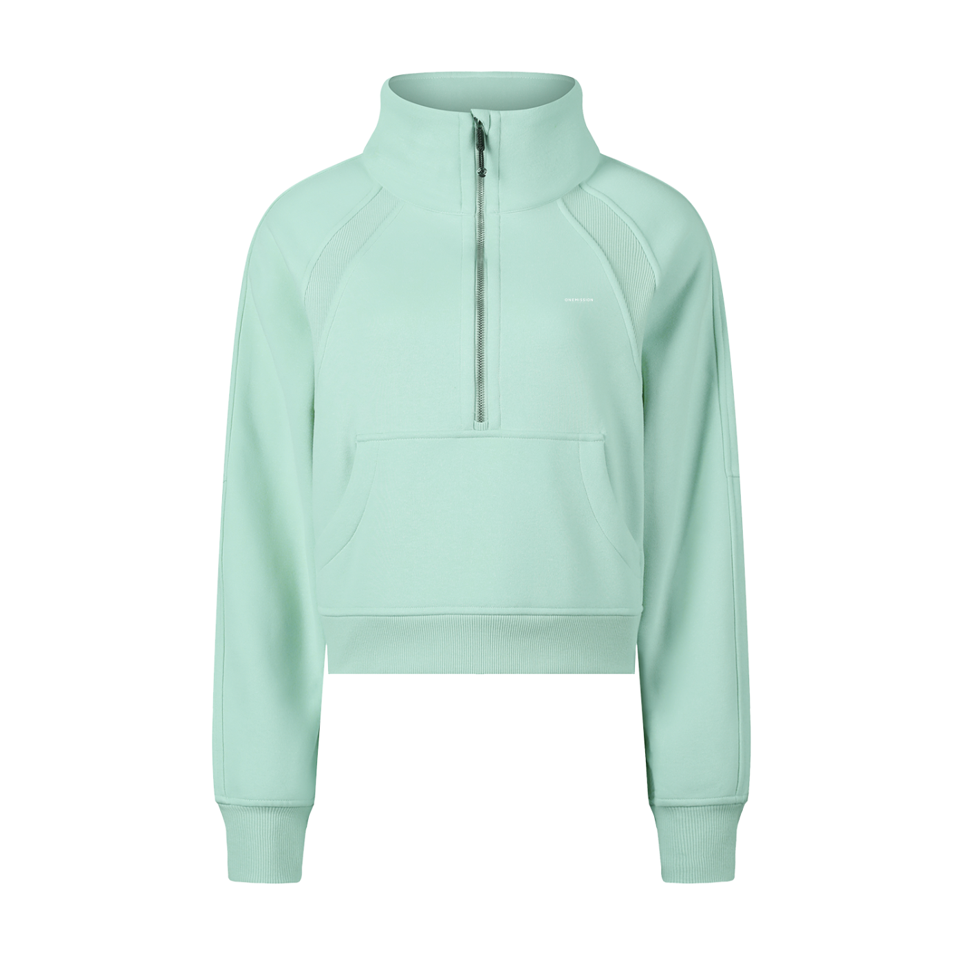 One Mission Cropped Half-Zip Sweatshirt