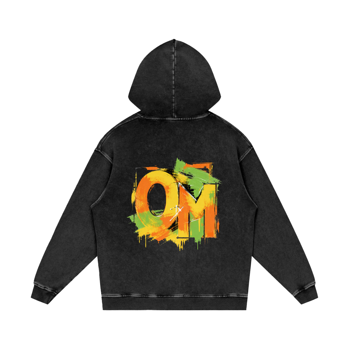 Snow Washed Loose Cotton Hoodie