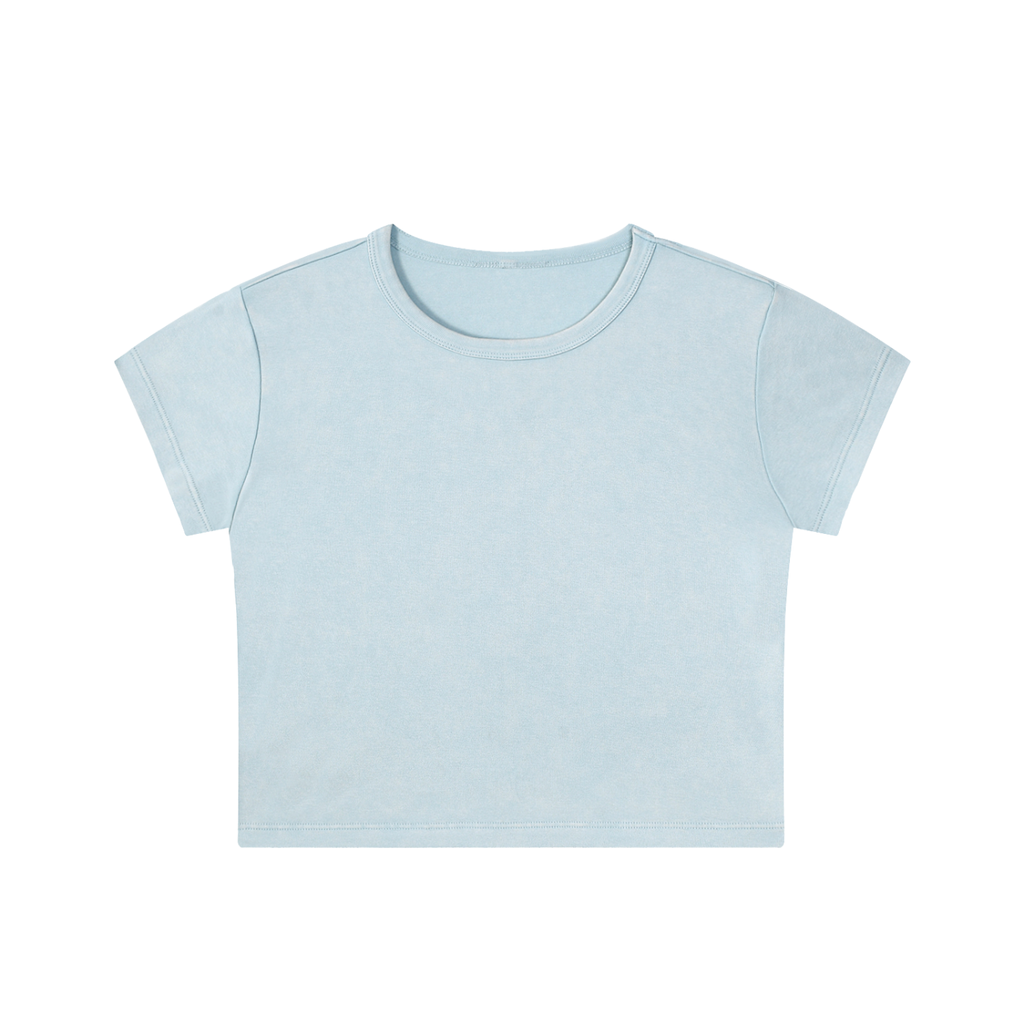 One mission Snow Washed Crop Top