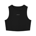 One Mission Women's Tight Crewneck Crop Tank Top