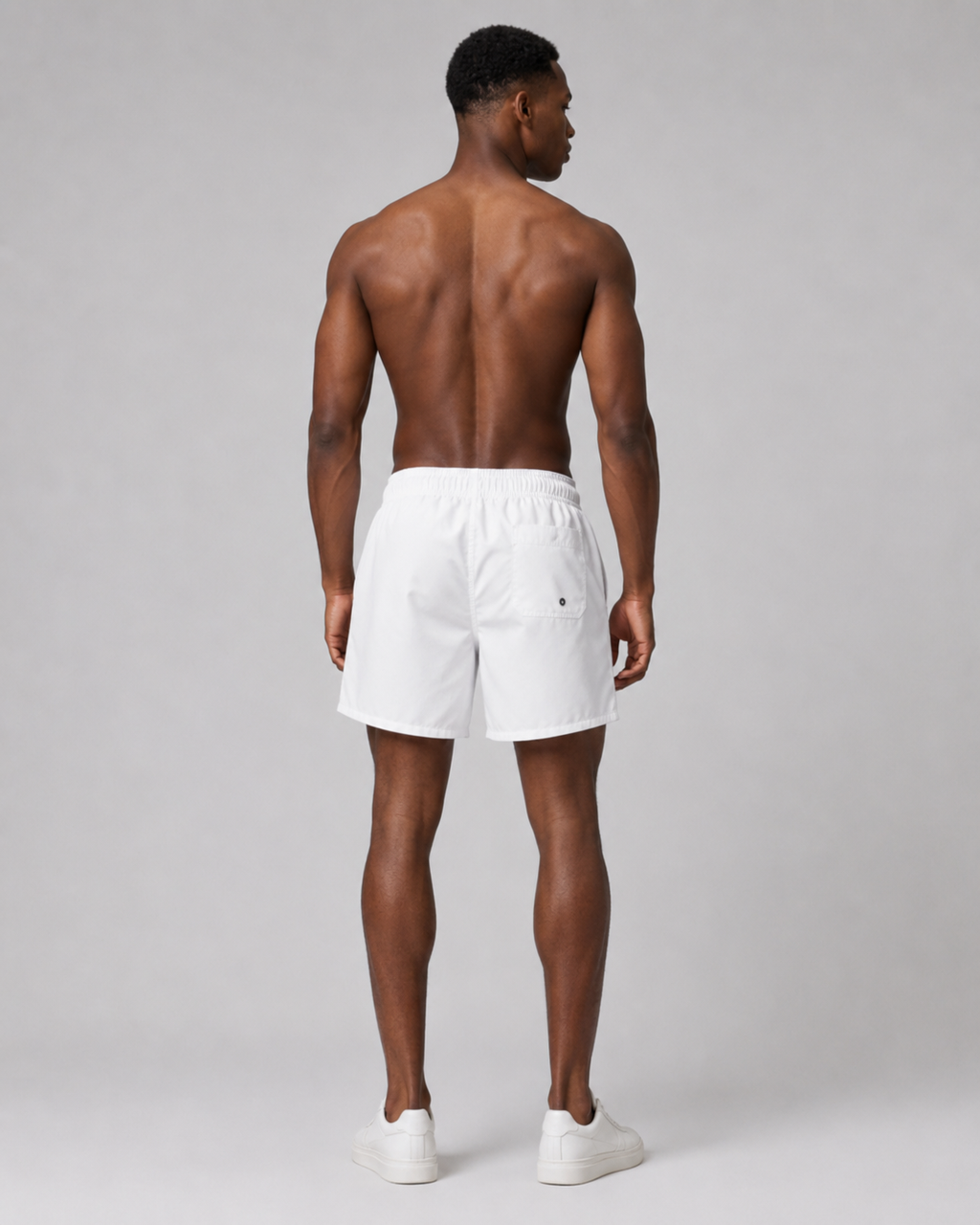Swim Trunks — Minimal 'ONEMISSION' Logo Swim Shorts