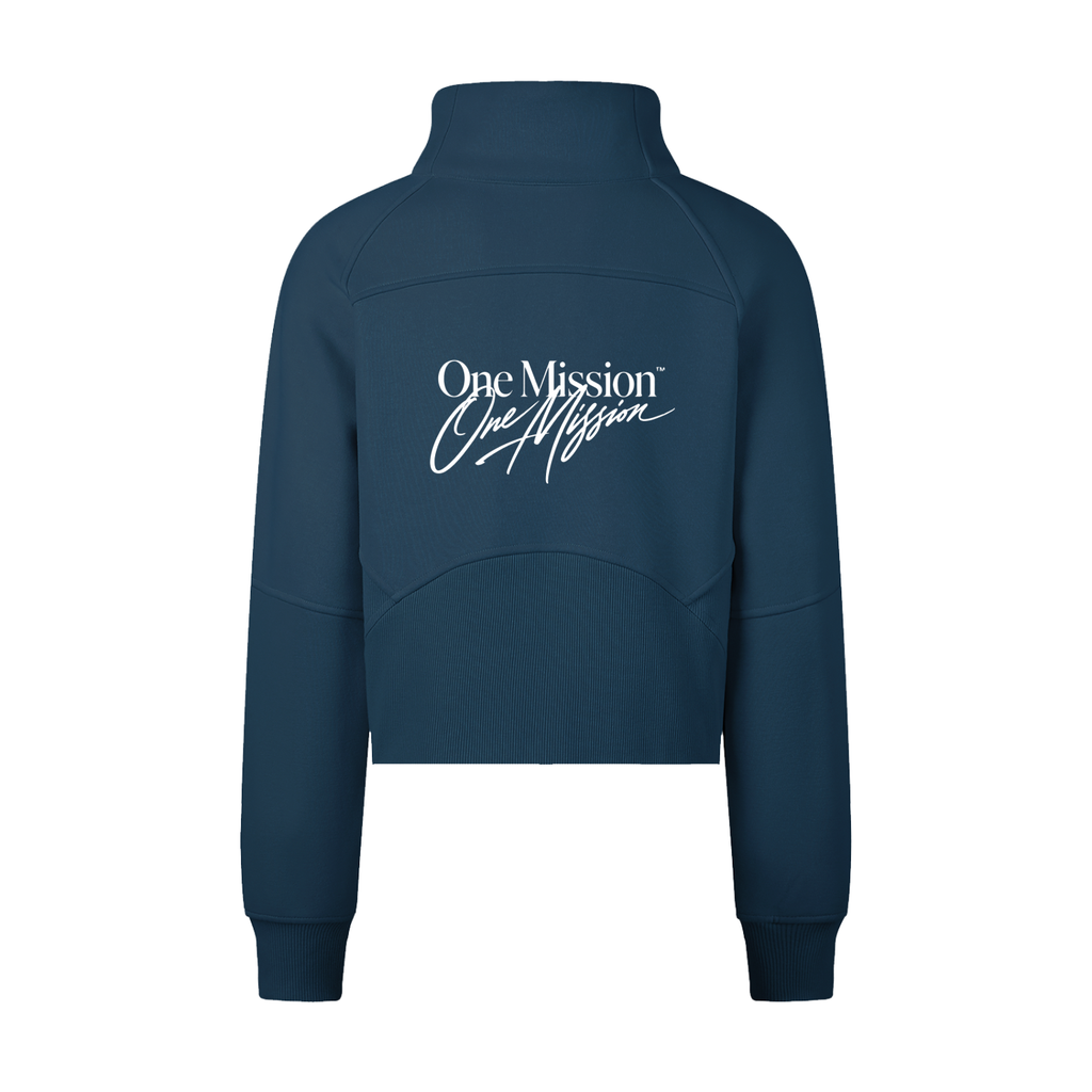 One Mission Cropped Half-Zip Sweatshirt