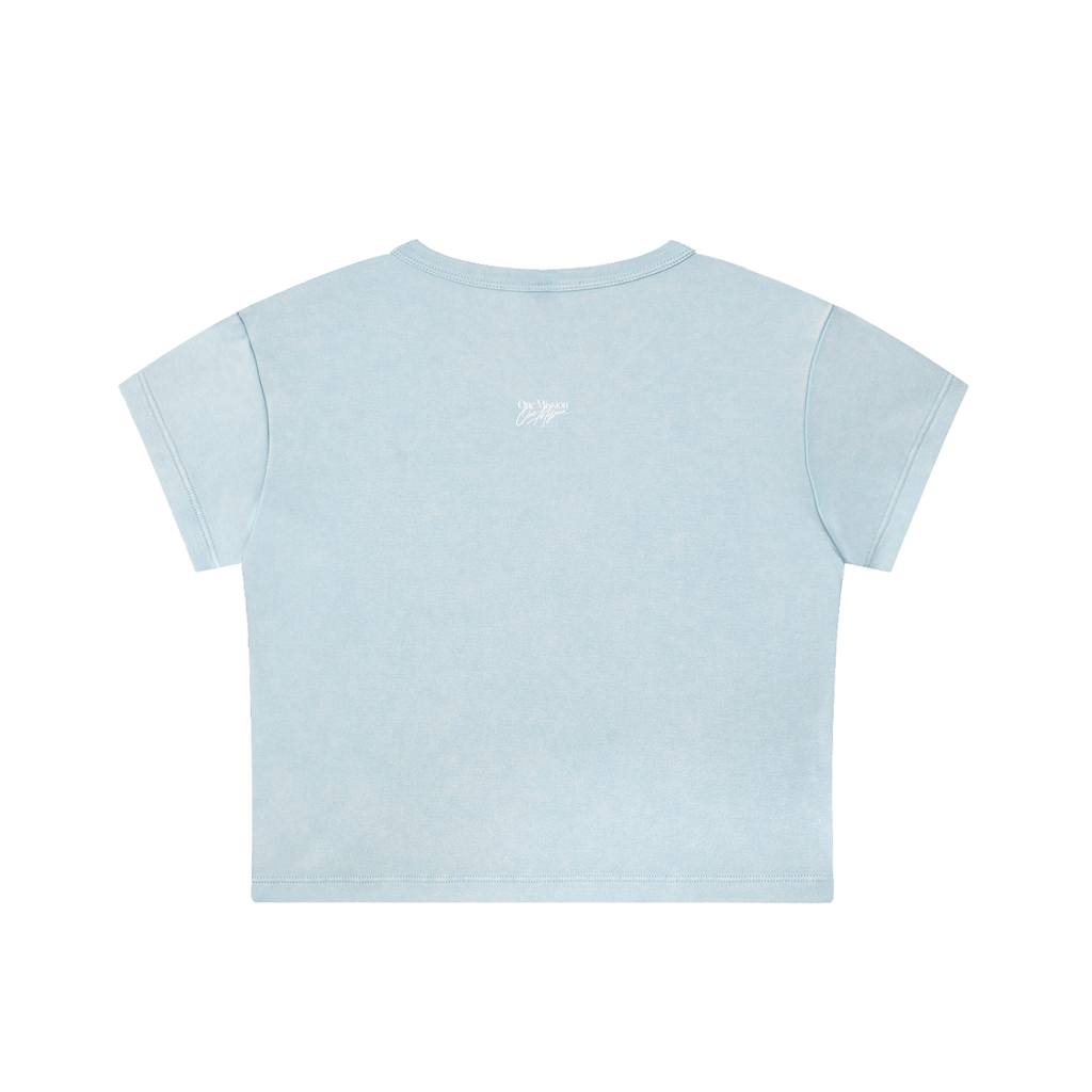 One mission Snow Washed Crop Top