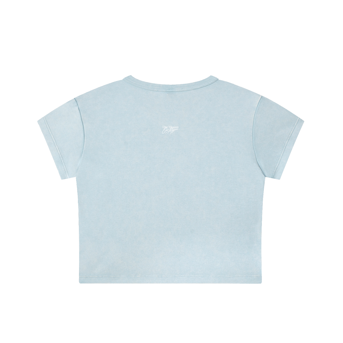One mission Snow Washed Crop Top