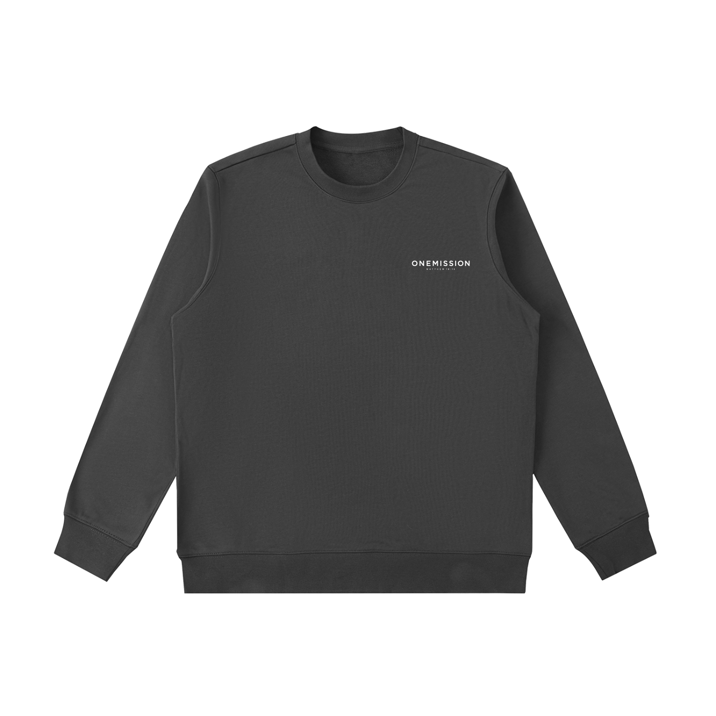 One Mission Heavyweight Crewneck  Sweatshirt